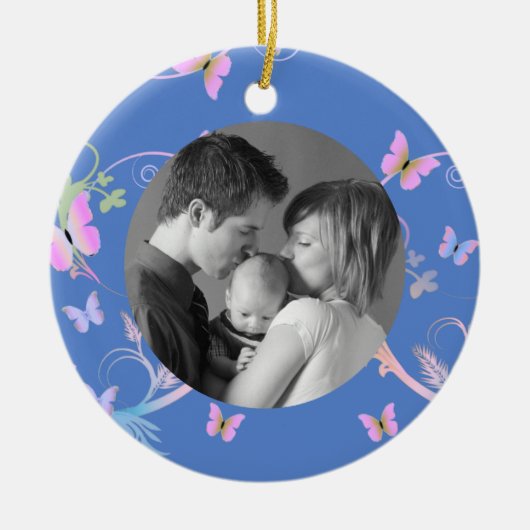 Vlinder Keramisch Ornament (Voorkant)