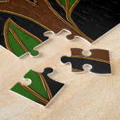 Vlinder Kersenbloesem Maan Legpuzzel (Zijkant)