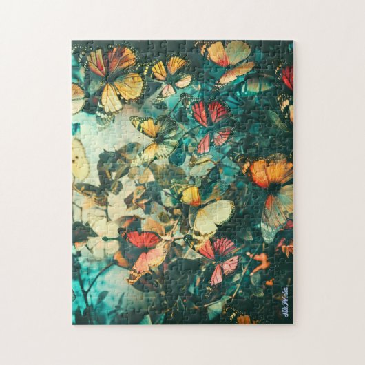 Vlinder  Kleurrijke Relax Ogen Puzzel Legpuzzel (Verticaal)