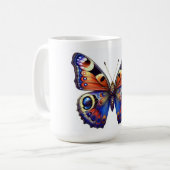 vlinder koffiemok (Voorkant links)