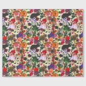 vlinder Konijnenkonijn Waterverf van Florence Cadeaupapier (Vlak)