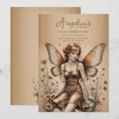 Vlinder Koperen Fee Kaart (Voorkant / Achterkant)