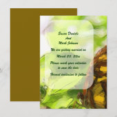 Vlinder Kunst Bruiloft Save The Date (Voorkant / Achterkant)