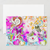 Vlinder Kunst Feestdagenkaart (Voorkant / Achterkant)