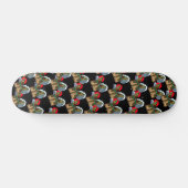 vlinder leest antiek boek skateboard (Horizontaal)