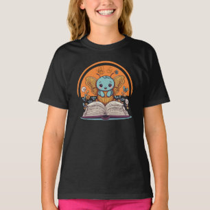 Vlinder, lezen t-shirt