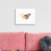 Vlinder libel insect canvas afdruk (Insitu (Woonkamer))