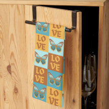 Vlinder liefde patroon | Blauw & Oranje helling