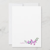 Vlinder Lijst Foto Verjaardag Kaart (Achterkant)