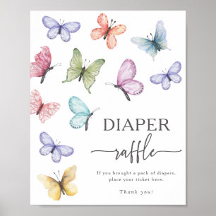 Vlinder Luier Raffle Poster