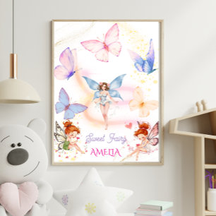 Vlinder Magische Sprookjestuin Kinderen Poster