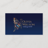 Vlinder make-up kit visitekaartje (Voorkant)