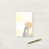 Vlinder Meisje 5A Opties Post-it® Notes (Op bureau)