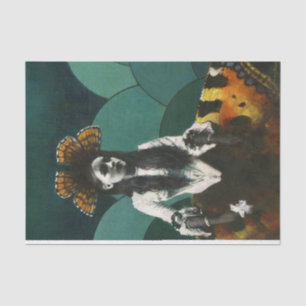 Vlinder meisje tissuepapier