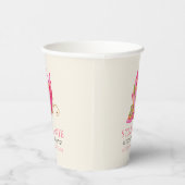 vlinder meisjes verjaardagsfeestje papieren bekers (Rechts)