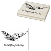  vlinder met aangepaste scripts 	rubberstempel (Gestempeld)