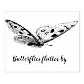  vlinder met aangepaste scripts 	rubberstempel (Afrduk)