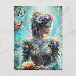 Vlinder met Fairy Tapestry Briefkaart