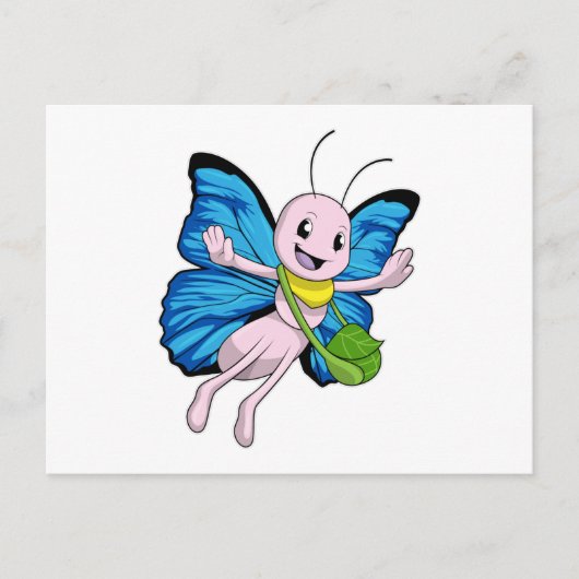 Vlinder met Handtas Briefkaart (Voorkant)