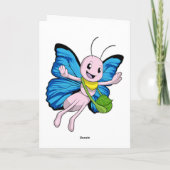 Vlinder met Handtas Kaart (Achterkant)