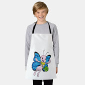 Vlinder met handtas schort (Gedragen)