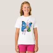 Vlinder met handtas t-shirt (Voorkant volledig)