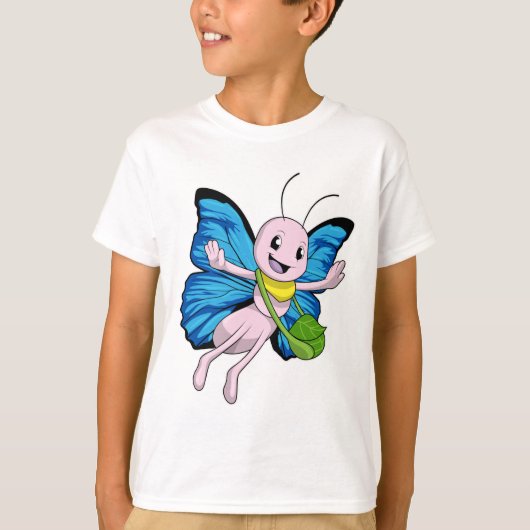 Vlinder met handtas t-shirt (Voorkant)