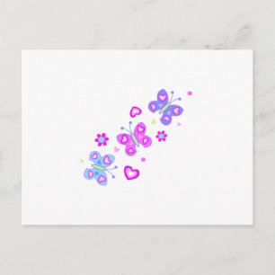 vlinder met hart briefkaart