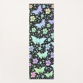 vlinder, metaal, decoratie, ontwerp, achtergrond, yogamat