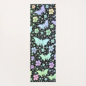 vlinder, metaal, decoratie, ontwerp, achtergrond, yogamat (Achterkant)