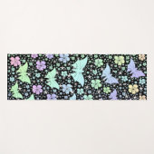 vlinder, metaal, decoratie, ontwerp, achtergrond, yogamat (Voorkant (horizontaal))