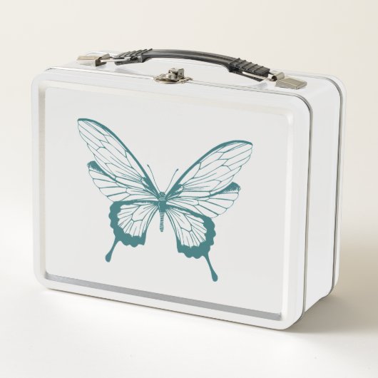 Vlinder Metalen Lunchbox (Voorkant)