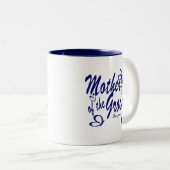 Vlinder/Moeder van de bruidegom Tweekleurige Koffiemok (Voorkant rechts)