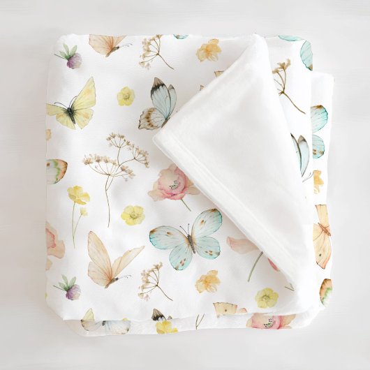 Vlinder Monogram Fleece Deken