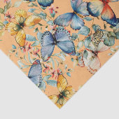  vlinder mooie perzik decoupage tissuepapier (Detail)