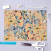  vlinder mooie perzik decoupage tissuepapier (Craft)