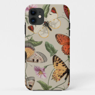 Vlinder Mot Natuur Collectie Tekening iPhone 11 Hoesje