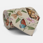 Vlinder Moth Natuur Collectie Tekening Stropdas (Opgerold)