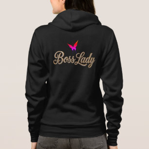 Vlinder Motief Hoodie voor Baas Vrouw