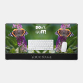 Vlinder motivatie citaat positief mindset bureaumat (Keyboard & Muis)