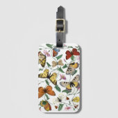 vlinder & motschilderij bagagelabel (Voorkant (verticaal))