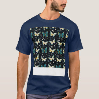 Vlinder Naadloos Patroon Boho Schattige Lente Inse T-shirt