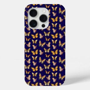 Vlinder naadloos patroon. monarchvlinder iPhone 15 pro case