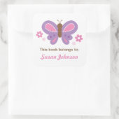 Vlinder Naam Label Sticker voor Kinderen (Tas)