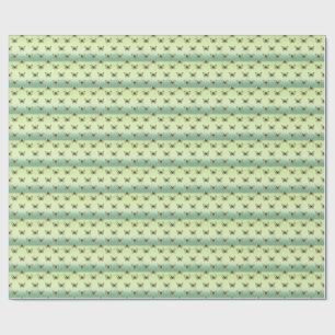 Vlinder Ombre Dier Natuur Groen Geel Cadeaupapier
