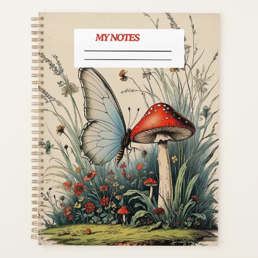 "Vlinder onder de bloem" Planner (Voorkant)