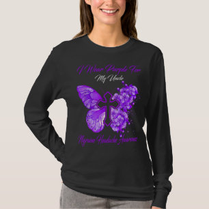 Vlinder oom migraine hoofdpijn bewustzijn t-shirt
