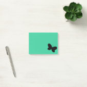 Vlinder op groene Post It-notitie Post-it® Notes (Kantoor)