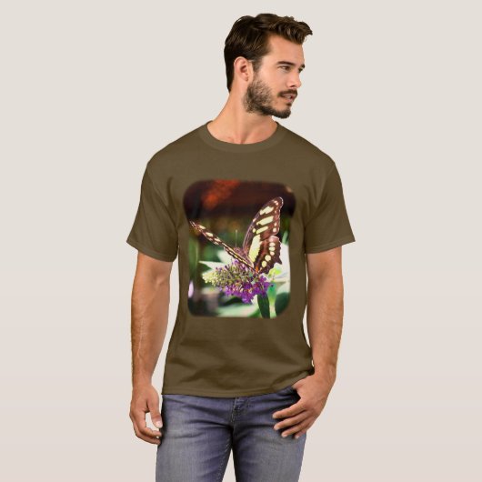 vlinder op ventilatorNatuur T-shirt (Voorkant volledig)