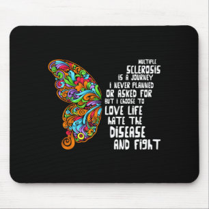 Vlinder Oranje Lint Multiple Sclerose Muismat